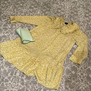 Yellow Patterned Women's Dress